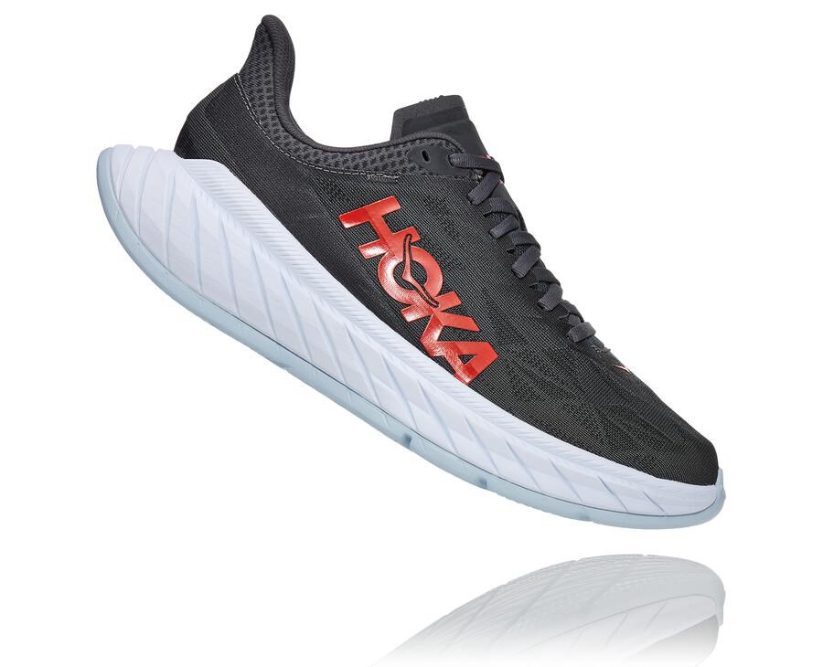 Hoka One One Carbon X 2 Löparskor Herr - Svarta/Vita - PQJSH-6794